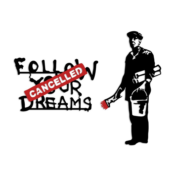 Wallity Banksy Metal 06 Wallity Banksy Metal 06